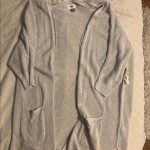 Old Navy Grey Knit Cardigan